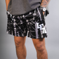 "RAGE" BLACK MESH SHORTS